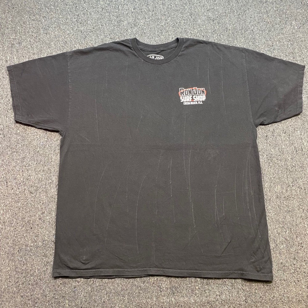 Ron Jon Surf Shop TShirt Sz 2XL Mens Black Skater Cocoa Beach Florida Graphic